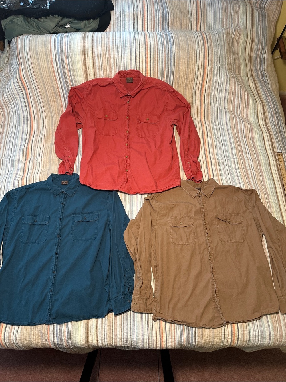 Great Northwest Clothing Company Men's Button-Down Shirts - Red, Blue, Brown
